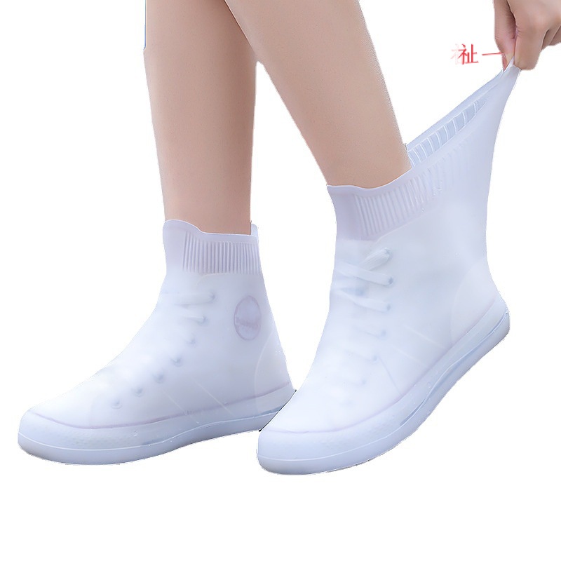 Vỏ bọc giày đi mưa bằng silicon pvc dày dặn chống trượt/ thấm nước cho nam và nữ