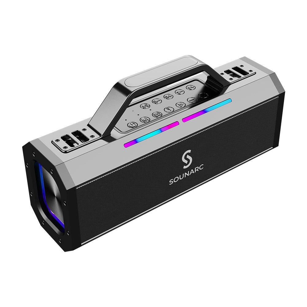 Loa Karaoke Bluetooth 5.0 SOUNARC K1 Tặng Kèm 2 Micro Không Dây, Công Suất 150W, Chống Nước IPX6  - Bảo Hành 12 Tháng