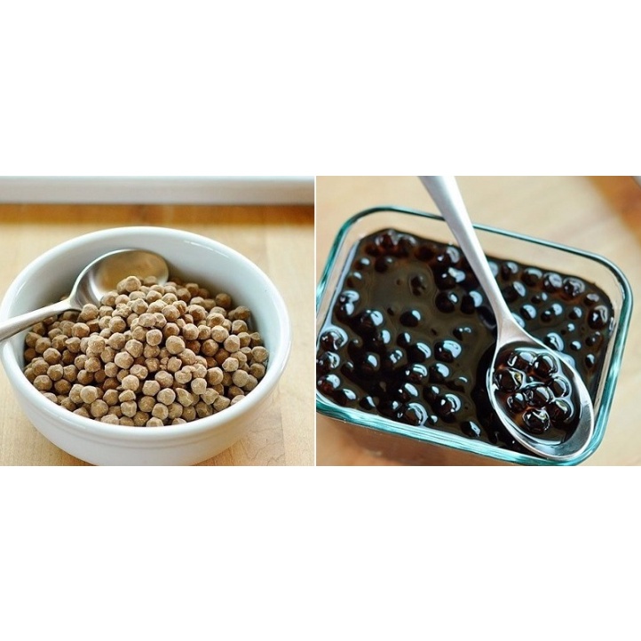 Trân Châu Đen Mini Royal - Túi 1kg Vị Caramel thơm ngon dai dẻo, nấu ủ nhanh gọn