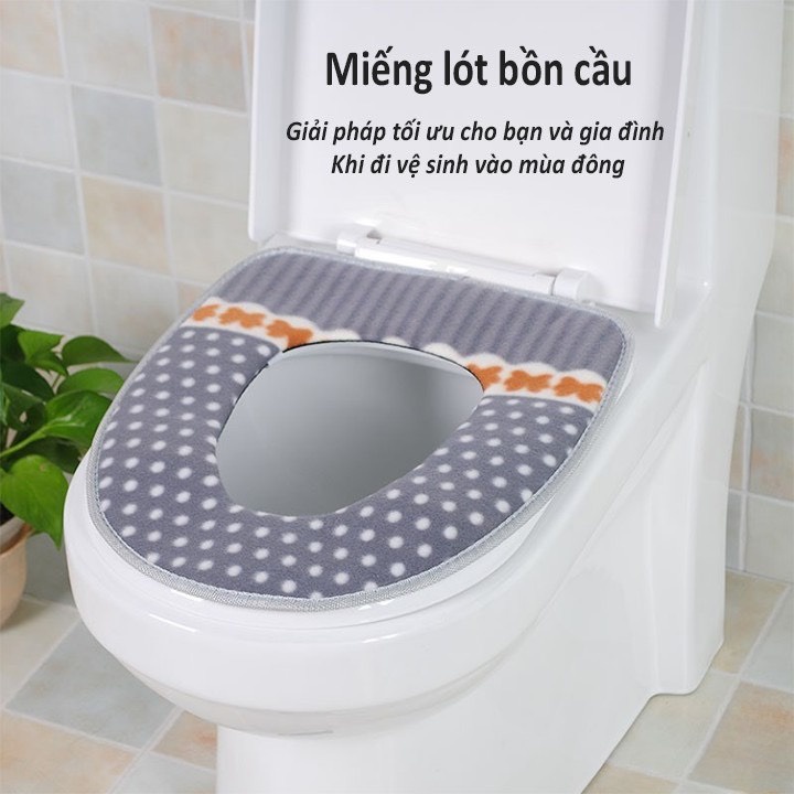 Miếng Lót Bồn Cầu Siêu Ấm, siêu êm, siêu đẹp mắt
