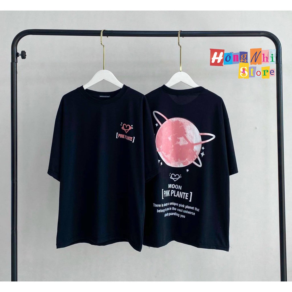 Áo Thun Tay Lỡ In Hình Hệ Mặt Trời Dáng Rộng Oversize Ulzzang Unisex - MM