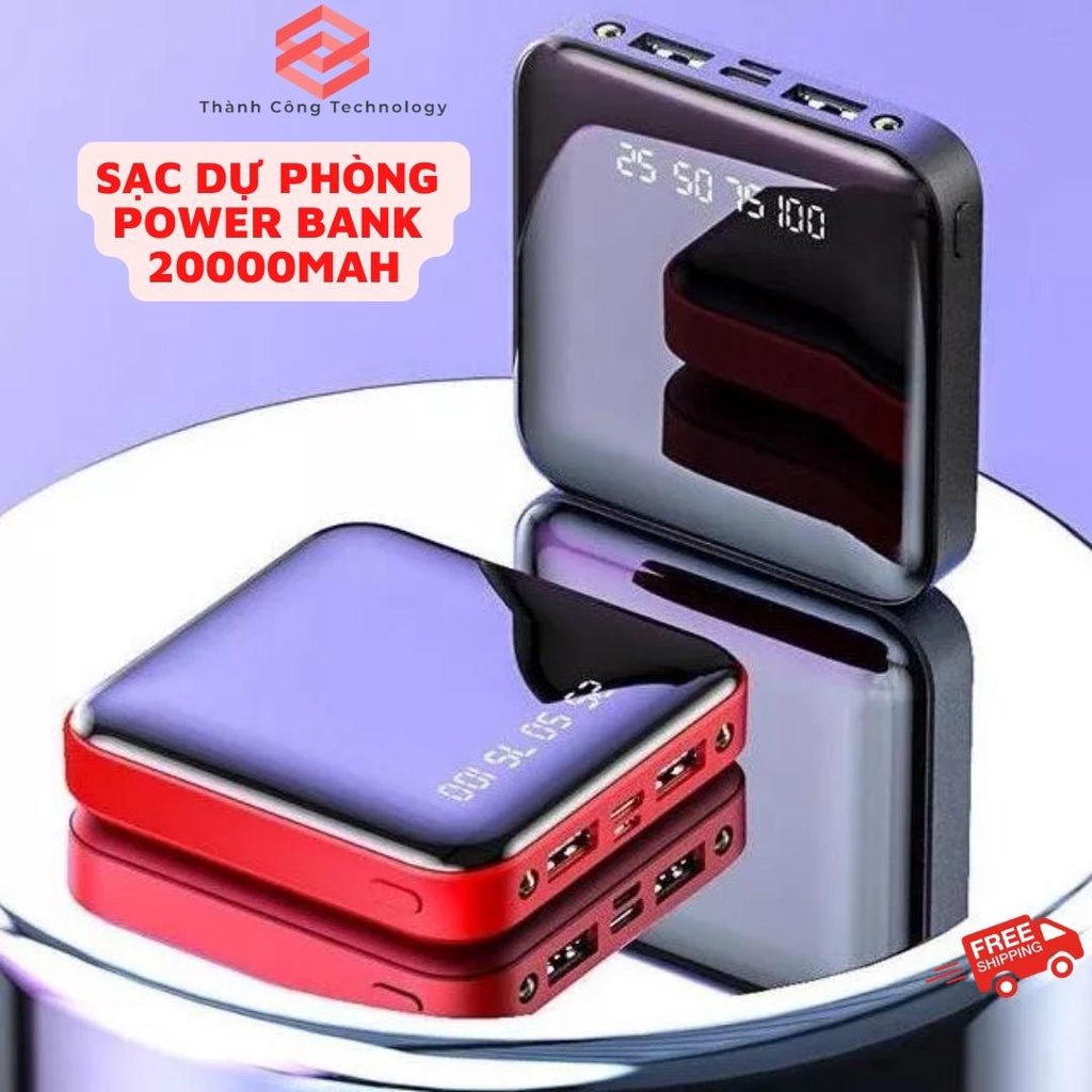 Sạc dự phòng mini dung lượng 20000mAh Smart Power Bank