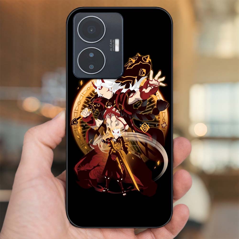 Ốp lưng Vivo Y55 2022 viền đen in hình Arataki Itto Genshin Impact