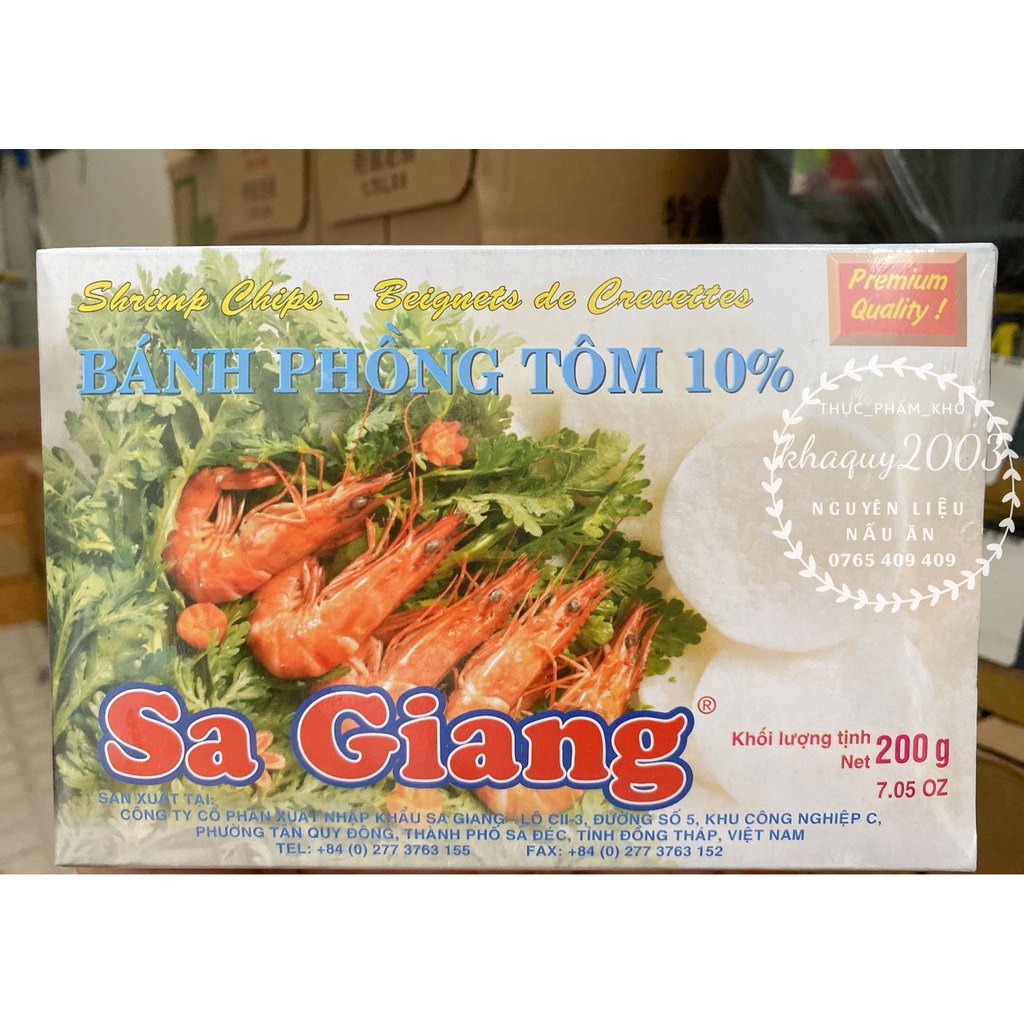 Bánh phồng tôm Sa Giang 200gr