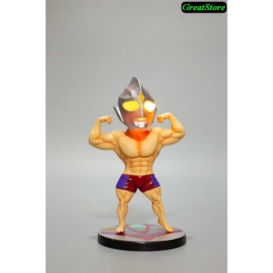 Mô hình Ultraman Tiga và Cerro Fitness ver có LED Figure 15 cm