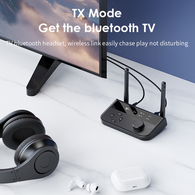 Thiết Bị Truyền Nhận Tín Hiệu Âm Thanh bluetooth 5.3 3.5mm aux 2 rca 2 Trong 1 Chuyên Dụng Cho Xe Hơi / tv / pc