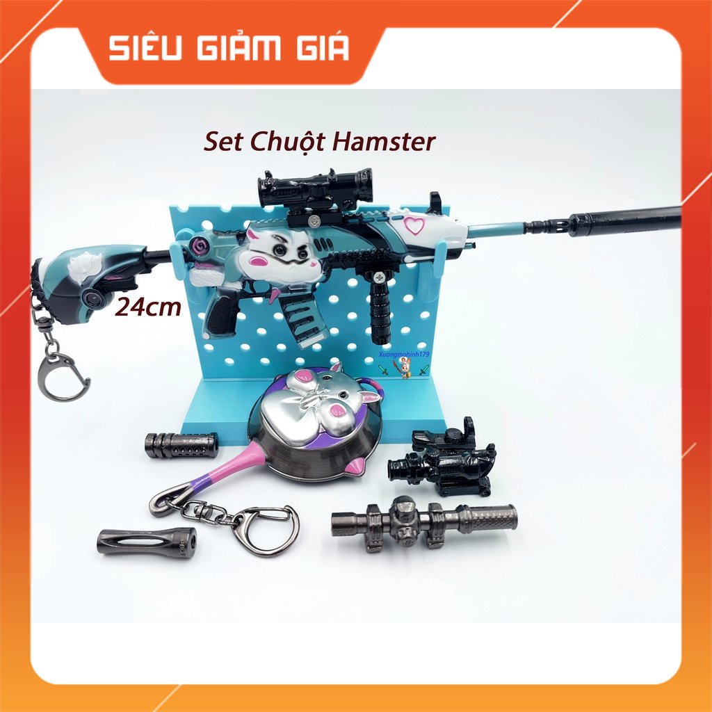 Mô hình trưng bày - Set súng M416 Hamster PUBG full phụ kiện CBB4