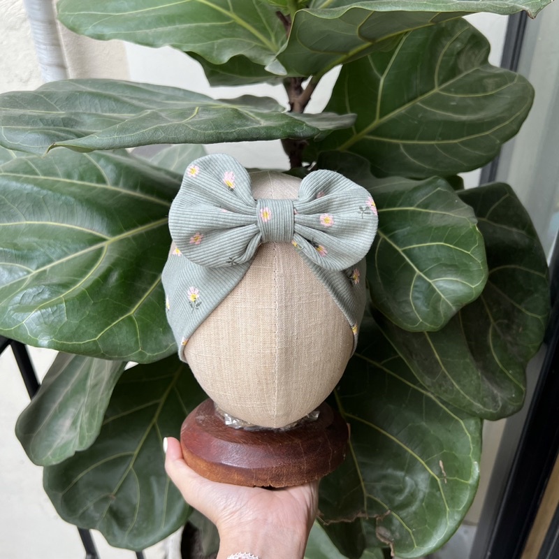 Turban Nơ, Băng Đô Nơ Xòe Chất Liệu Cotton Nhiều Màu Sắc Và Họa Tiết Cho Bé Gái