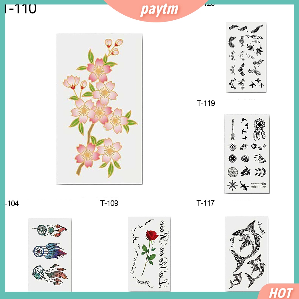 (PTM) Cool Unisex Long Lasting Arm Body Temporary Tattoo Waterproof Transfer Sticker