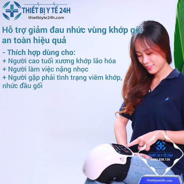 Máy Mát Xa Đầu Gối Nhiệt Hồng Ngoại  Hỗ Trợ Giảm Ngay Tình Trạng Đau Nhức, Khó Chịu Ở Khớp Gối K-705