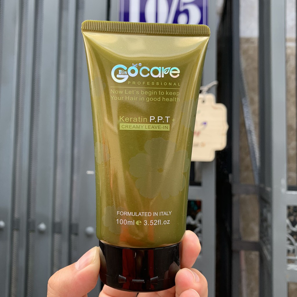 Tuýp kem dưỡng xả khô Bin Gocare PPT Keratin siêu mềm mượt 100ml