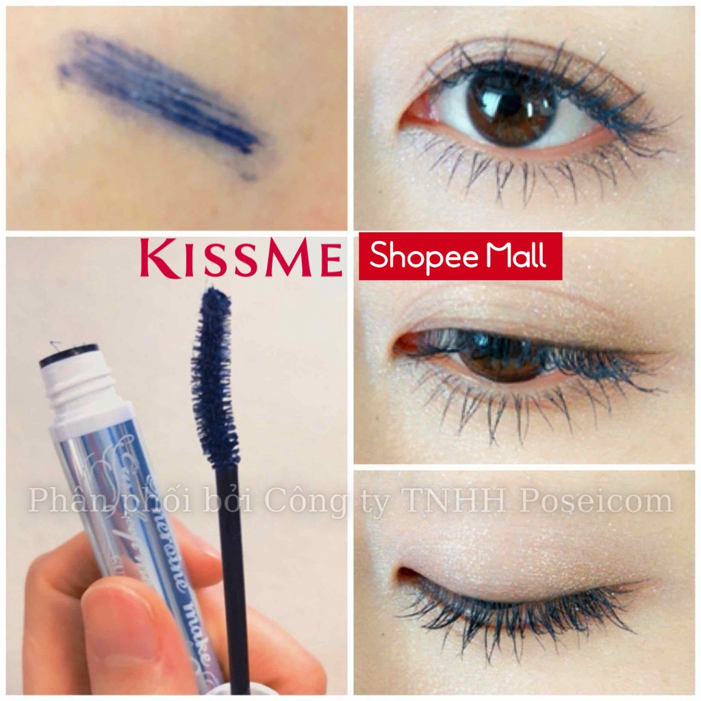 Mascara Kissme Xanh Khói Lót Nền Bảo Vệ Mi Kissme Heroine Make Curl Keep Mascara Base