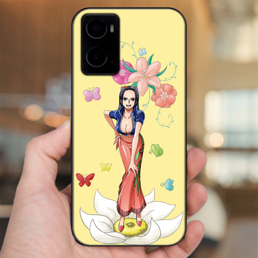 Ốp lưng Oppo A76 viền đen in hình Nico Robin One Piece Đảo Hải Tặc