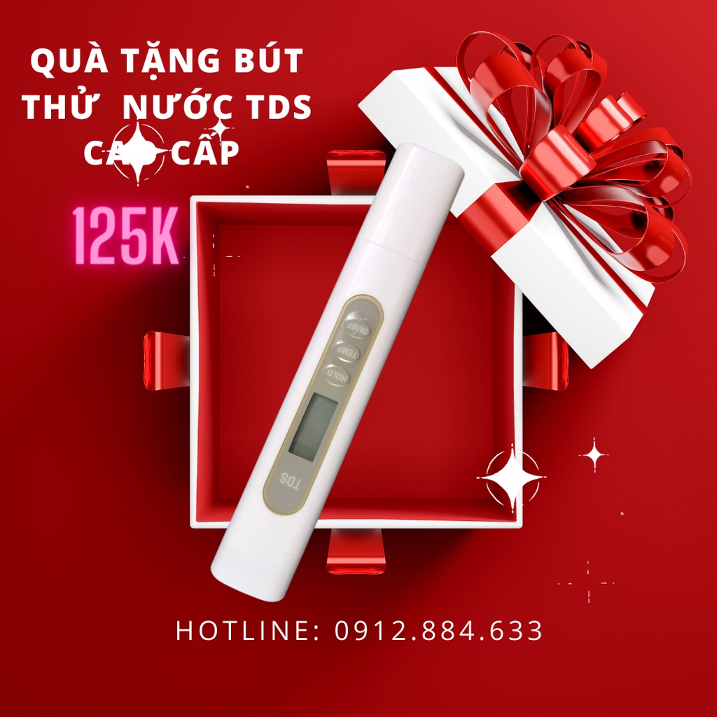 Bút đo TDS bút thử nước kèm đo nhiệt độ 2 trong 1 xuất xứ Đài Loan bảo hành 1 đổi 1