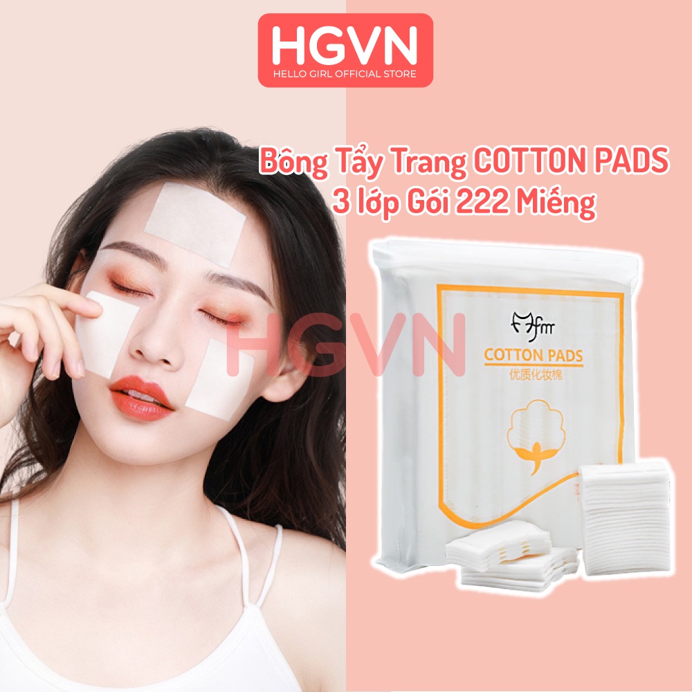 Bông Tẩy Trang COTTON PADS 3 lớp Gói 222 Miếng #334