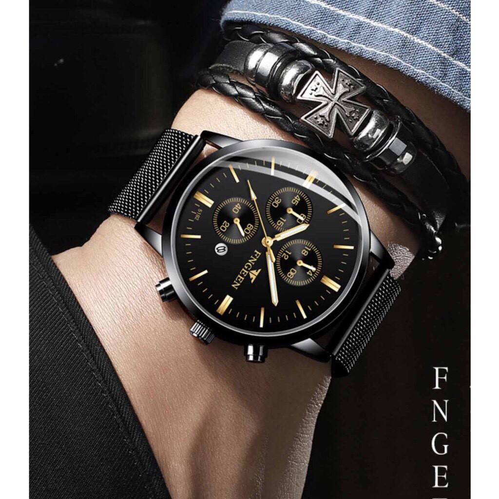Đồng Hồ Nam FNGEEN F13 Dây Thép Nhuyễn Đẳng Cấp Đàn Ông