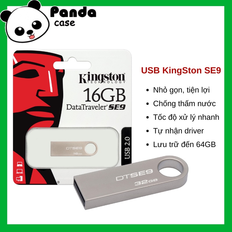 Usb Kingston DataTraveler SE9 2.0 3.0 lưu trữ 64gb 32gb 16gb 8gb 4gb nhỏ