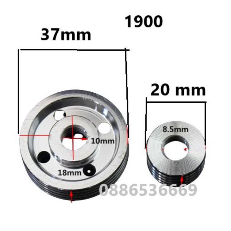 Buli máy bào gỗ 7 phân, 8 phân, 9 phân
