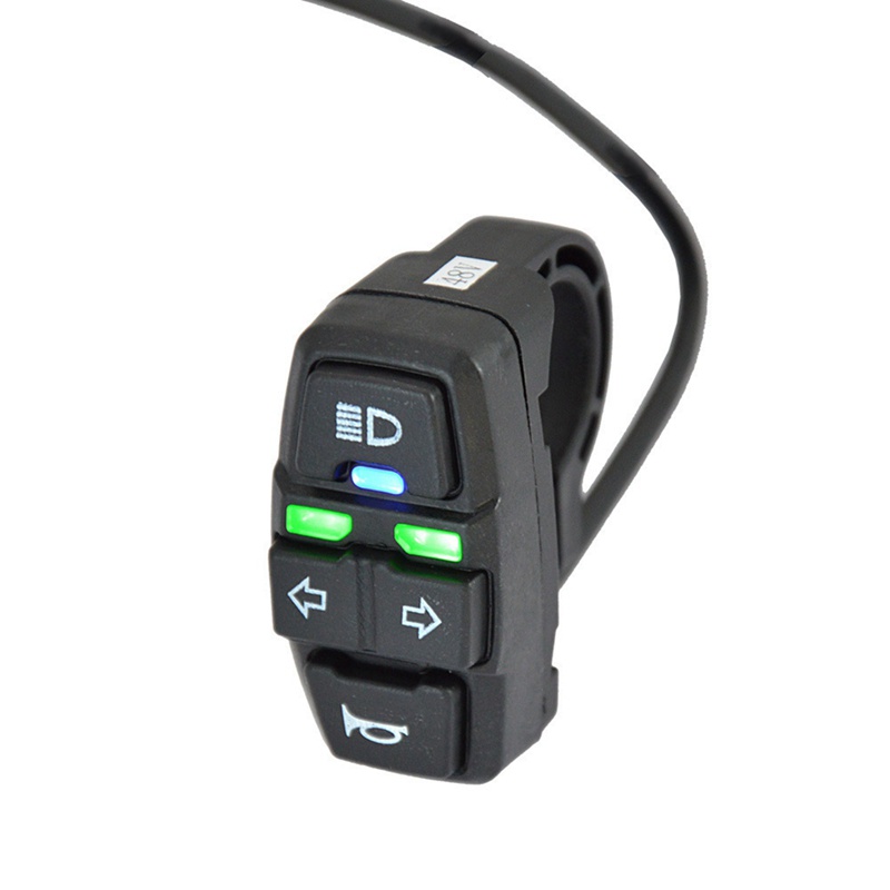 Đèn Cảnh Báo An Toàn 24-48V Chống Nước Phích Cắm SM Cho Xe Đạp Điện