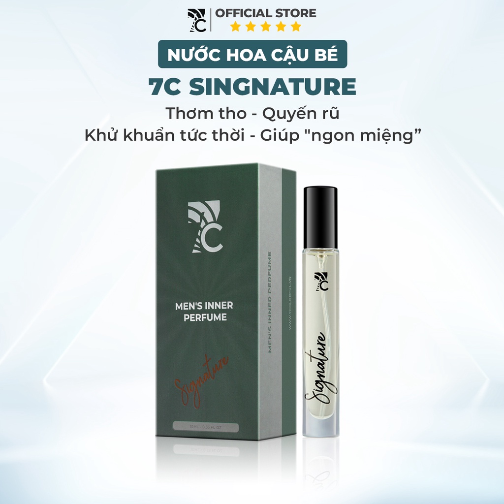 Combo dành cho nam - Gel vệ sinh nam giới hương nước hoa và nước hoa vùng kín 7C Signnature