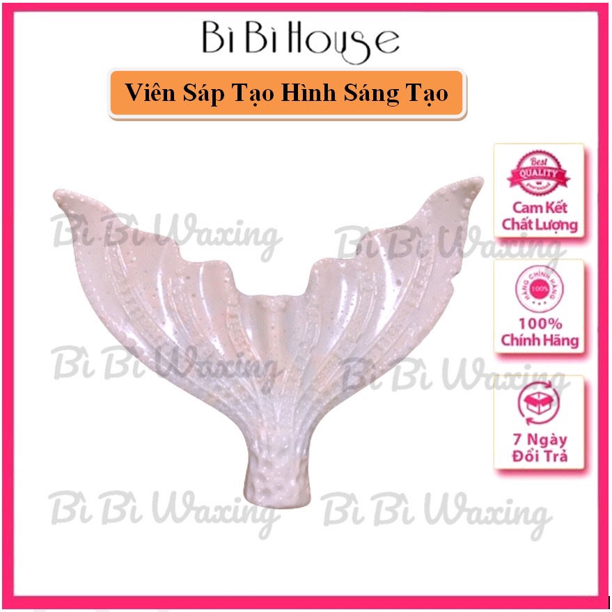 Viên Sáp Wax lông tạo hình đáng yêu Đuôi Cá,Vỏ Sò,Trái Tim tạo điểm nhấn cho giờ tẩy lông thêm thú vị- Tặng kèm que phết