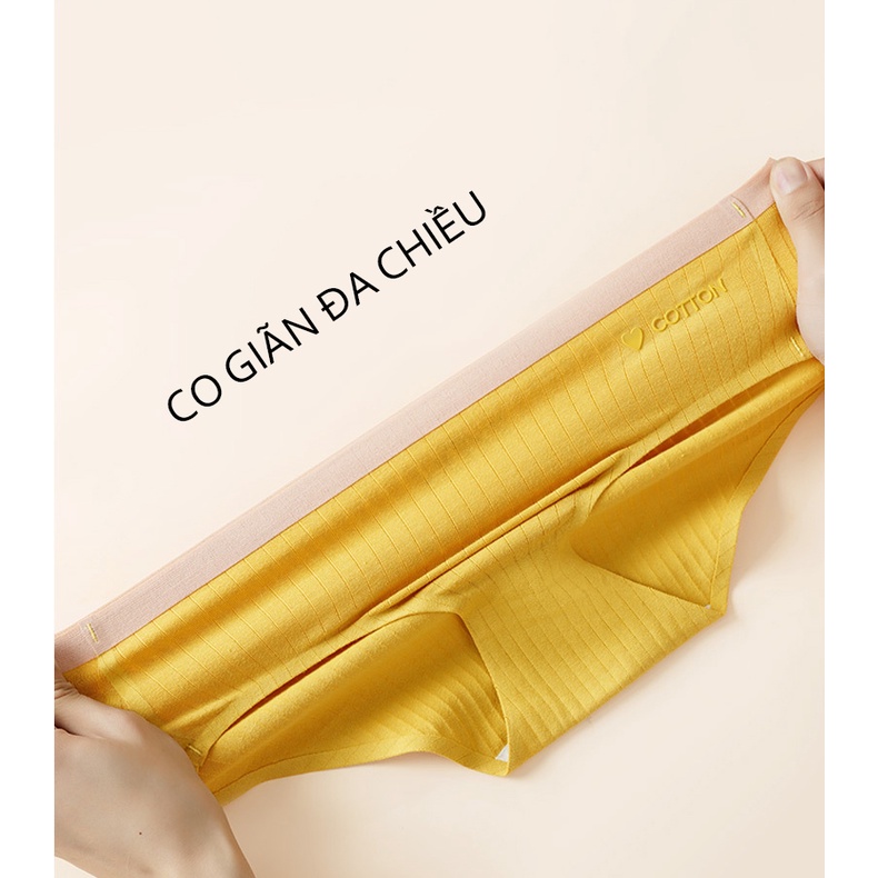 Quần lót nữ cotton kiểu trơn nhiều màu co dãn tốt 137