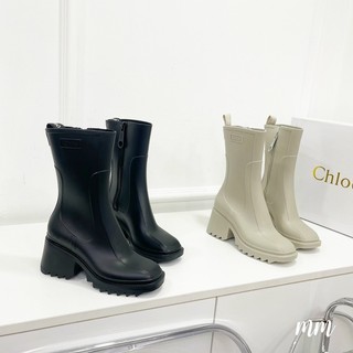 Bốt boot đế cao chloe khoá sườn super 2 màu fullbox