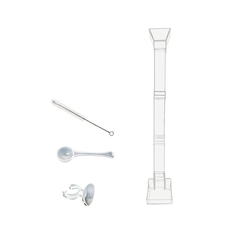 Ống Đựng Thức Ăn Bằng Acrylic Trong Suốt Kèm Khung Có Thể Tháo Rời Tiện Dụng Cho Cá / Tôm