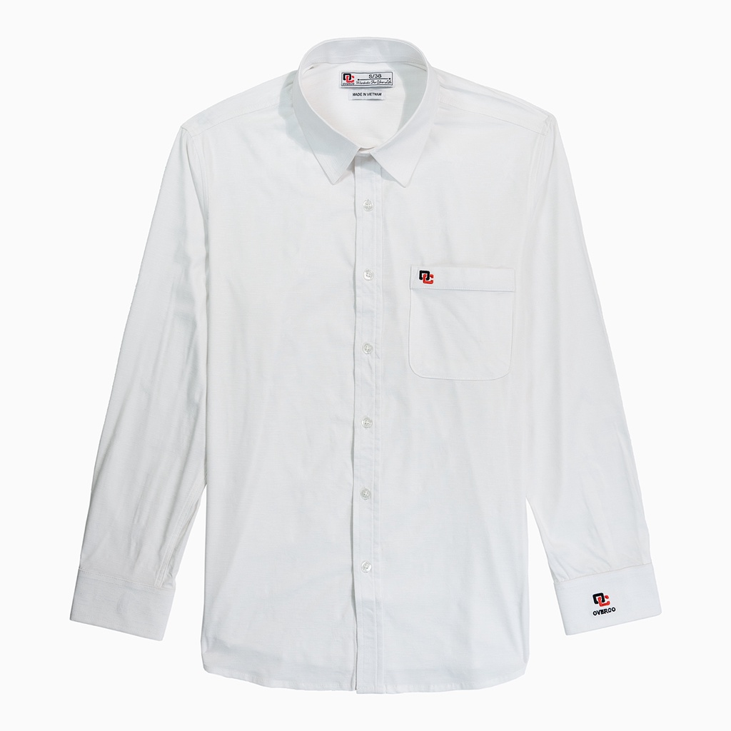 Áo Sơ Mi Nam Dài Tay Vân Nổi Chất Vải Sợi Bamboo Cao Cấp Mềm Mịn Thoáng Mát Thương Hiệu OVERCO - AA8600003
