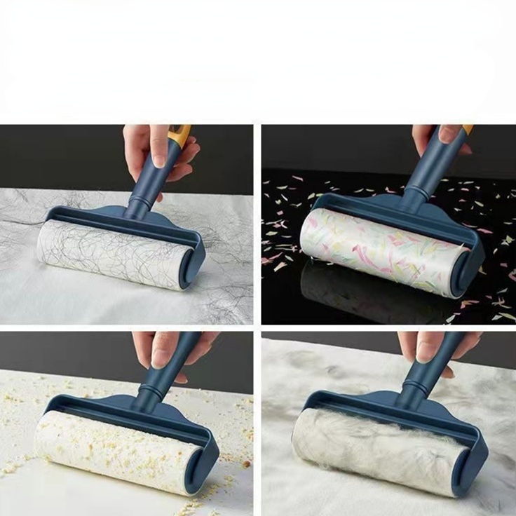 Cây Lăn Bụi Bẩn Cho Quần Áo Chăn Trải Bàn Ghế Ngồi Tiện Dụng Chổi Quét Bụi 60 Lớp Đa Năng Có Vỏ Bọc Siêu Dính HB