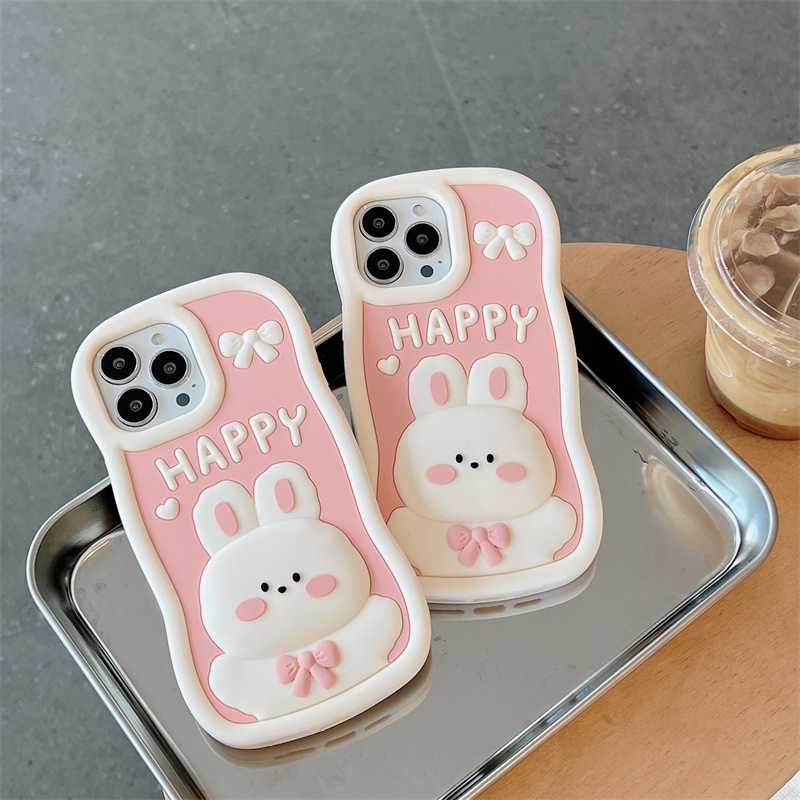 Ốp Điện Thoại Silicone Hình Thỏ Cho Iphone 14 Pro Max 13 Pro Max 11Promax 12ProMax