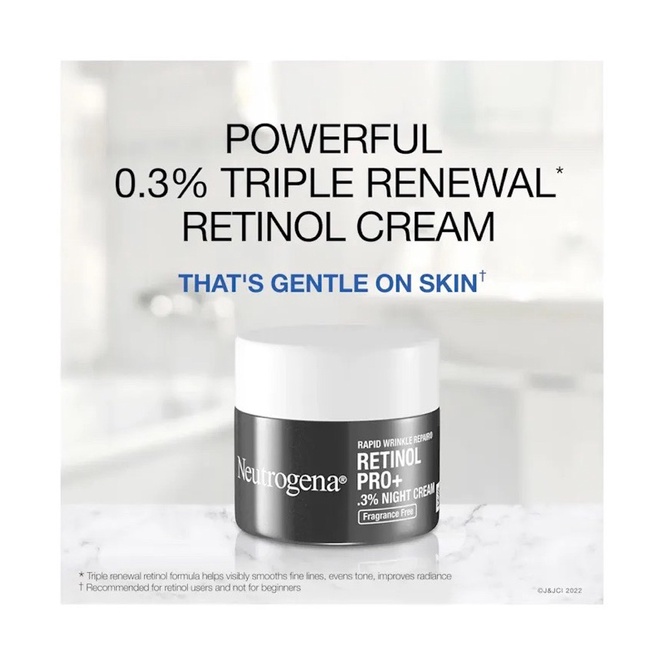 Kem Chống lão hoá sáng da Đêm Neutrogena Rapid Wrinkle Repair Retinol Pro+ 0.3% Night Cream