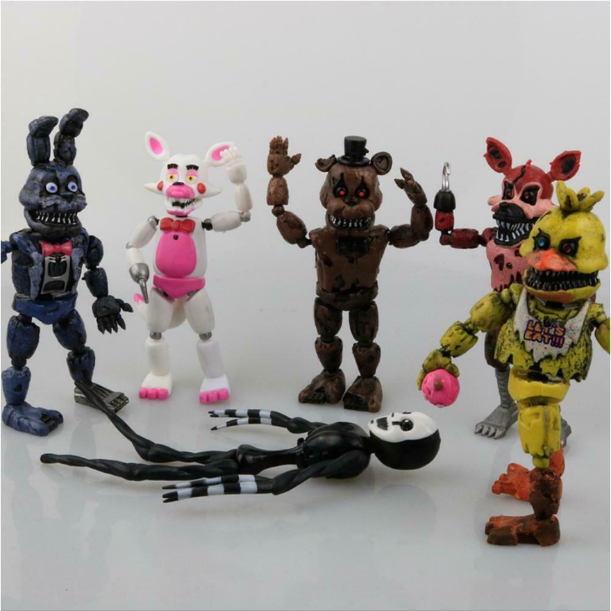 Set 6 mô hình đồ chơi nhân vật game Five Nights At Freddy's FNAF mini làm đồ chơi bộ sưu tập