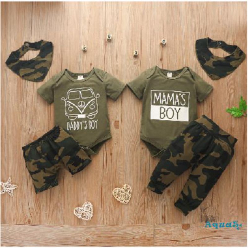 Set body chip 3 chi tiết bé trai và bé gái