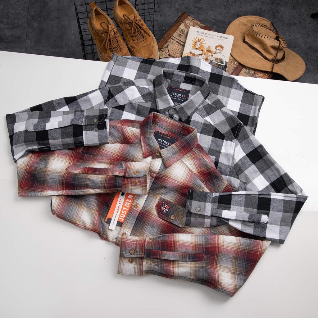 Áo Sơ Mi CRTD Just Men- Chất vải Cao Cấp dầy dặn -Phong cách trẻ trung Năng động cá tính