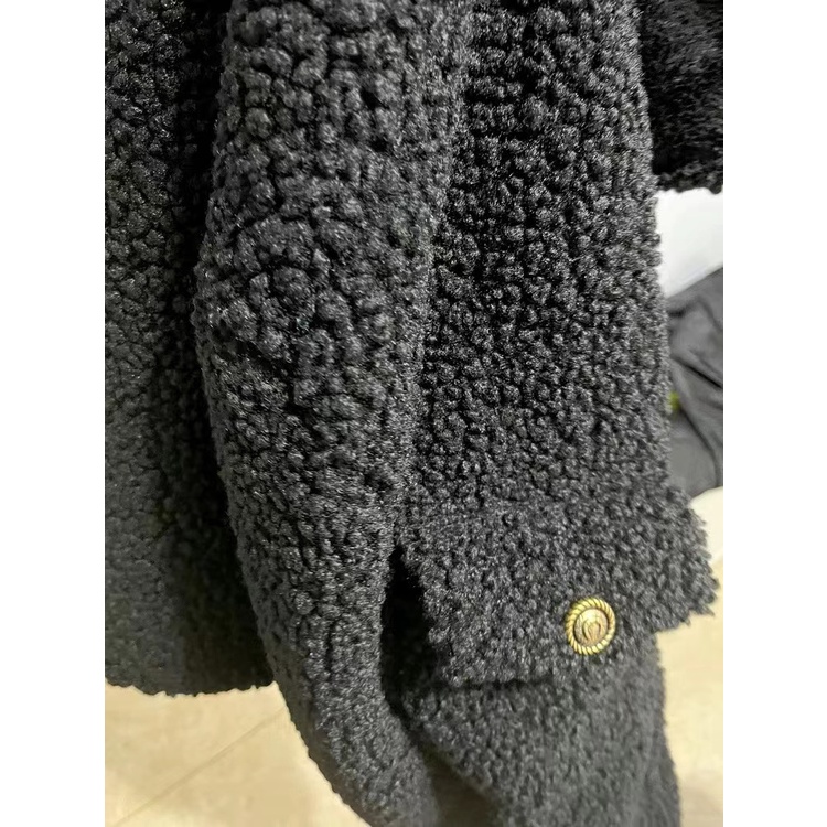 Áo Khoác Lông Cừu Một Mảnh Phong Cách Hàn Quốc Thanh Lịch Dành Cho Nữ