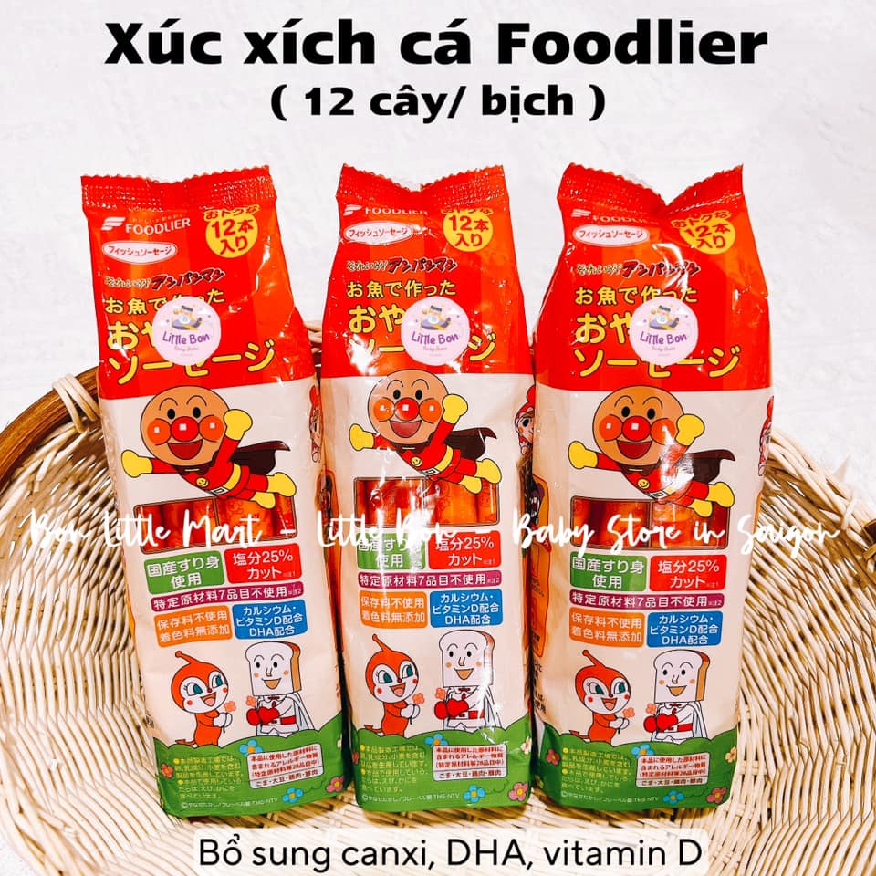 Xúc xích cá chú hề Anpanman Foodlier Nhật Bản