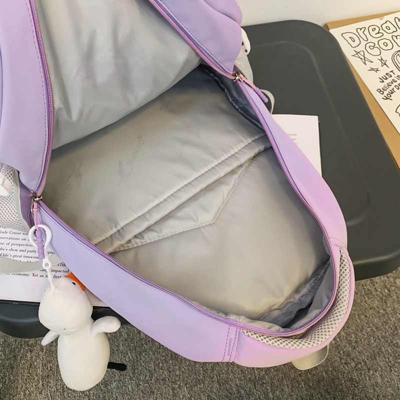 Balo đi học PRETTYZYS sức chứa lớn 15.6 inch thời trang Hàn Quốc 2023 trẻ trung cho nữ