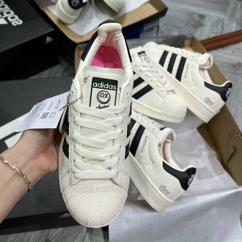 GIẦY THỂ THAO SUPERSTAR SÒ XO BẢN MỚI NAM NỮ, HÀNG CAO CẤP