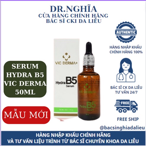 Serum B5 Vic Derma Hydra 50ml cấp ẩm phục hồi da - Bác Sĩ Nghĩa