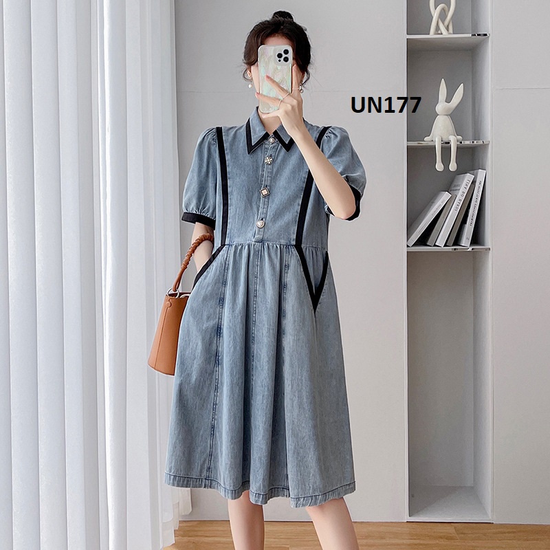 đầm jean bầu nhập khẩu cao cấp hàng loại 1 UN177