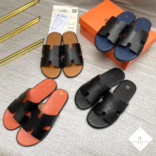 Dép nam nữ quai ngang chữ H Siêu Cấp, Dép xỏ ngón thời trang giới trẻ, chất da thật 100% bền & đẹp LuyệnTrần.Store