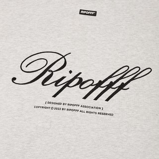RIPOFFF Logo Sweater 2.0 - Cream (Áo Sweater tay dài nỉ bông)