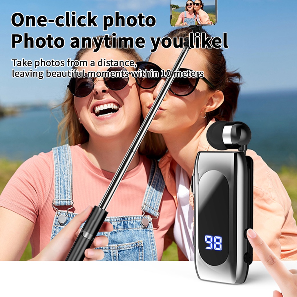 Tai Nghe Nhét Tai K55 Bluetooth Không Dây Có Kẹp Gắn Tai Kiểu Dáng Thể Thao