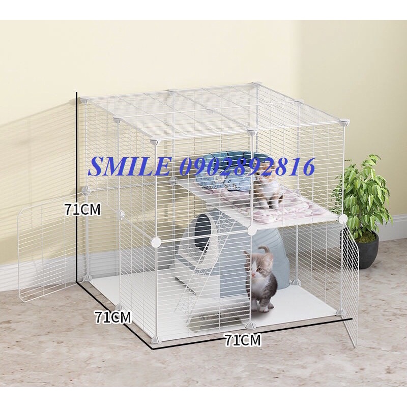 [MẪU MỚI] COMBO CHUỒNG, QUÂY, LỒNG,NHÀ Ổ, LƯỚI THÉP DÀNH CHO CHÓ MÈO THÚ CƯNG TRẮNG, ĐEN