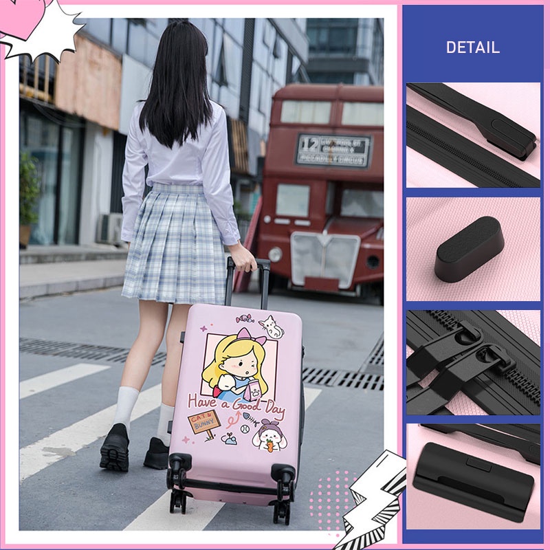 Vali Kéo Có Mật Khẩu Họa Tiết Hoạt Hình One Piece Xinh Xắn
