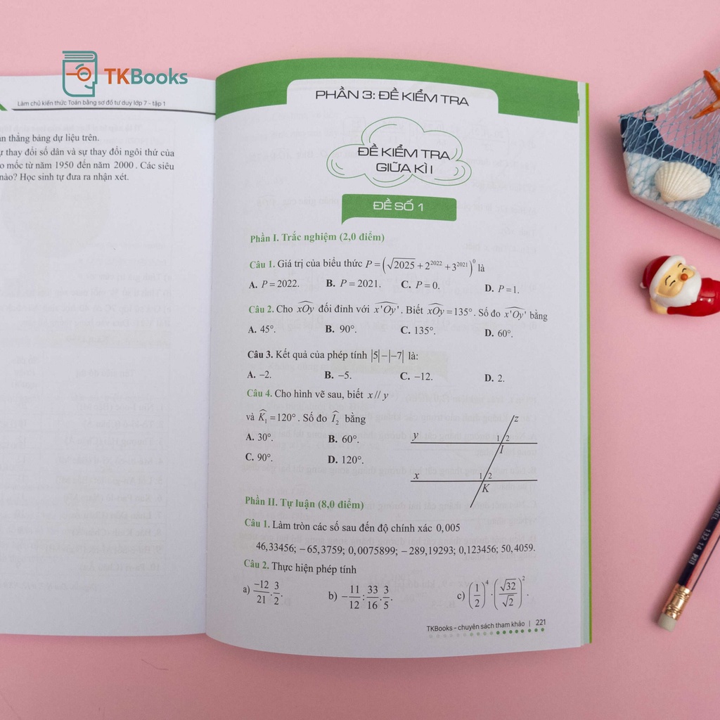 Sách - Combo Làm chủ kiến thức Toán bằng sơ đồ tư duy – Lớp 7