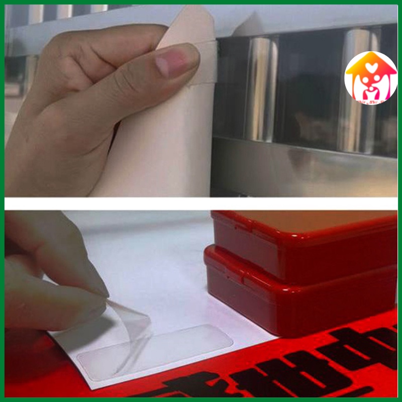 Hộp 60/120 Miếng Dán 2 Mặt Đa Năng Siêu Dính trong Suốt-Miếng Keo Dán 2 Mặt Chất Lượng Cao
