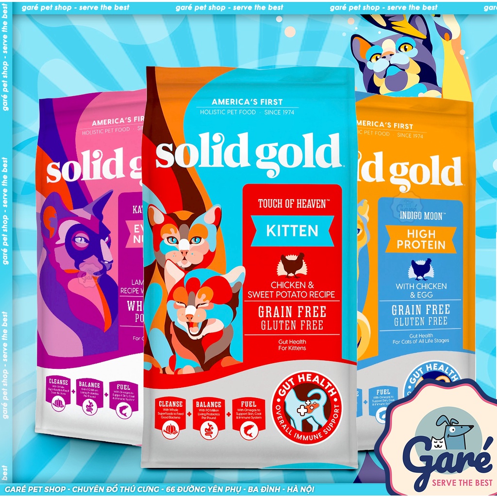 Zip - Hạt Solid Gold cho Mèo cao cấp nhập Mỹ từ Cừu, gà và trứng - Solid Gold Pet Garé Pet Shop