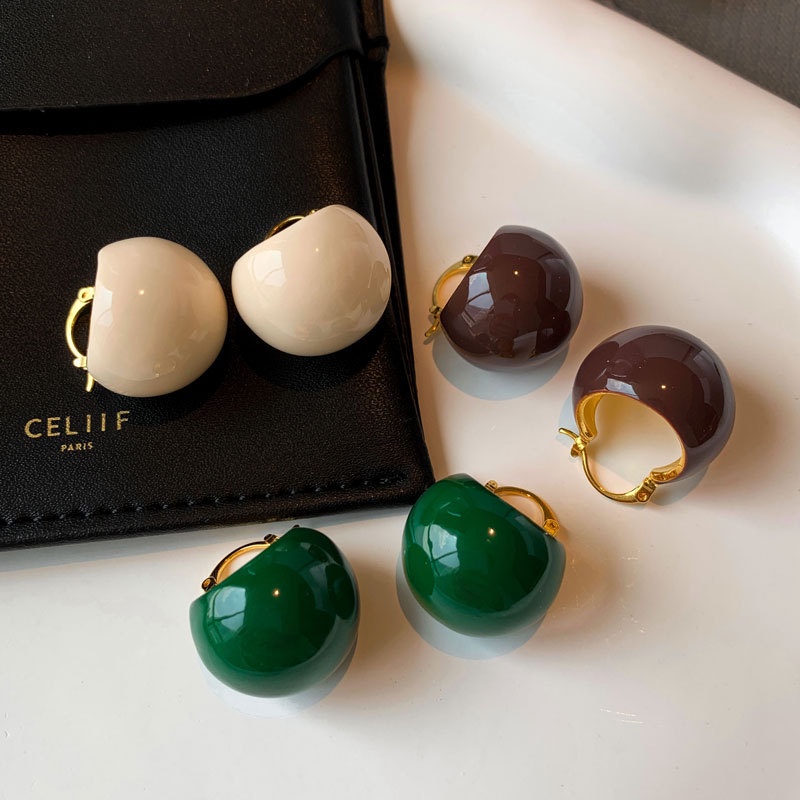 Khuyên Tai Nữ Tráng Men Sang Trọng Phong Cách Âu Mỹ